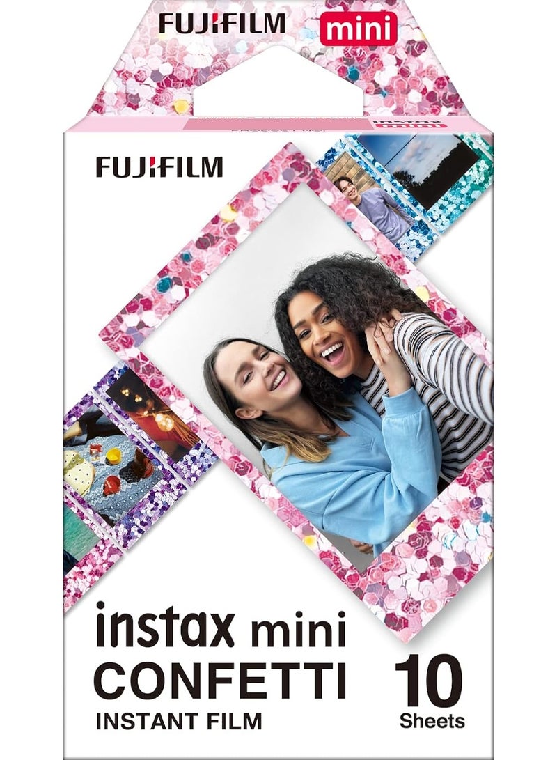 إنستاكس كاميرا فوجي فيلم إنستاكس ميني إيفو الهجينة الفورية باللون الوردي + حقيبة كاميرا وردية + 20 لقطة من قصاصات فيلم صغيرة + بطاقة ذاكرة microSD سعة 32 جيجابايت - Image 3